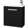 Dreja Skrinka pod umývadlo HOST SZD 50 - N03 Graphite / Úchytka T01 / N03 Graphite / Levé