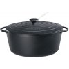 Litinový hrnec oválný Provence 31 cm černý - Küchenprofi (Litinový Hrnec na pečení Provence oválný 31 cm černý - Küchenprofi)