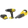 Stanley FATMAX V20 18V Kombinovaná sada vrtačky a ručního vysavače 1× 2,0 Ah