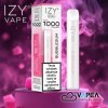 IZY VAPE ONE+ Bubblegum 18 mg 1000 poťahov jednorazová elektronická cigareta