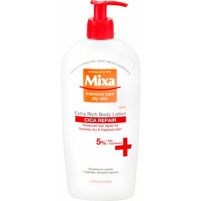 Mixa Intense Nourishment výživné telové mlieko pre veľmi suchú pokožku 400 ml