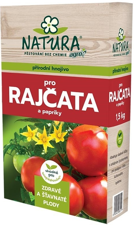 AGRO NATURA Přírodní hnojivo pro rajčata a papriky 1,5 kg