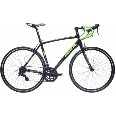 Juniorský cestný bicykel Kenzel Calibre Junior 400 2022 Farba: čierno-zelená, Veľkosť rámu: 48 cm, Priemer kolies: 28”