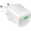 PURO MiniPro GaN adaptér 20W USB-C pre iPhone / iPad - biely PUFCMTCUSBC20WGWHI - možnosť vrátiť tovar ZADARMO do 30tich dní