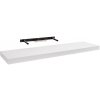 Moderná, samonosná polica, biela lesklá v minimalistickom dizajne, dĺžka 79,5 x hĺbka 23,5 cm, 651301