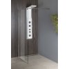 AQUALINE WALK-IN 90cm pevná sprchová stena samostatná (walk-in kút), profil chróm, sklo číre, WI091