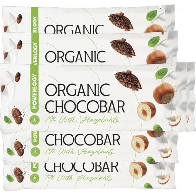 POWERLOGY Powerlogy Organic Chocobar 70 % 6 x 50 g