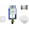 Geberit Kombifix Modul na závesné WC s tlačidlom Sigma20, lesklý chróm/chróm mat + Villeroy Boch - WC a doska, DirectFlush, SoftClose, CeramicPlus 110.302.00.5 NB6