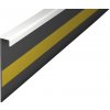 Soklová lišta bez drážky pre koberce biela 50x2500 mm