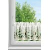 Takoy Vitrážová záclona ESTERA z etamínu zdobená potlačou kvetov a čipkou 150 x 30 cm-HF-468475 | 150 x 30 cm