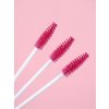 Wowbyme® Wowbyme kefka na mihalnice Lash Farba: Biela / fuchsia, Počet: 10ks
