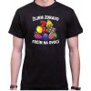 Fajntričko Tričko - Žijem zdravo, frčím na ovocí, Farba čierna, Strih/ Variant Pánsky/UNISEX
