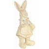 Clayre & Eef Krémová veľkonočné dekorácie králika métallique - 6 * 6 * 13 cm - Clayre & Eef