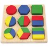 Viga Drevené puzzle - farby a tvary