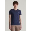 TRIČKO GANT SLIM SHIELD V-NECK T-SHIRT EVENING BLUE