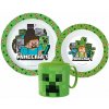 Stor · Sada plastového riadu Minecraft s hrnčekom - 3 dielna súprava