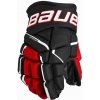Hokejové rukavice Bauer Supreme MACH Black/Red Junior 11 palcov
