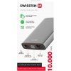 Swissten Aluminum powerbanka 20W PD, 10000 mAh, šedá 22013915