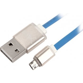 Net-X KABNTX1005 Micro USB to USB Nabíjení/Synchronizace, oboustranné konektory, modrý