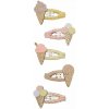 Mimi & Lula Pukacie sponky do vlasov: Mini Ice cream - MIMI & LULA Sponky do vlasov Sparkle Ice Cream Clic Clacs Mini – set 5 ks