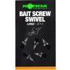 Korda Vrtáček Micro Ring Swivel Bait Screw Large 5ks
