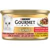 Gourmet Gold cat kousky ve šťávě s lososem a kuřetem 85 g