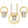 Doria Set šperkov z ocele zlatý K112