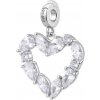Rosato Strieborný prívesok Srdce s kubickými zirkónmi Storie RZ245R