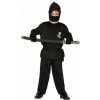 KOSTÝM NINJA ČIERNY JAPONSKÝ BOJOVNÍK BLACK 128