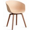 HAY Stolička AAC 22 Lacquered Walnut Veneer, pale peach