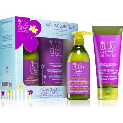 Little Green Kids šampón a sprchový gél 2 v 1 pre deti 240 ml + výživné telové mlieko pre deti 180 ml