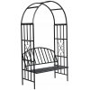 Pergola kovová VidaXL oblúk 210 cm