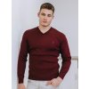 Pánsky sveter N06 bordový, ZVOĽTE VEĽKOSŤ OBLEČENIA M