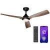 Klarstein Fiji Flow 2 v 1 Smart, stropný ventilátor, Ø 132 cm, stmievateľné LED svetlo, diaľkové ovládanie, ovládanie cez aplikáciu, 2 smery chodu (VTS14-FjFl-CF-152Wa)