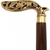 Skladacia drevená vychádzková palica s ozdobnou rukoväťou - DNU-014A