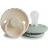 CUMLÍKY FRIGG ROPE CREAM/ SAGE, 0-6M, SILIKÓN
