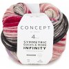 SYMMETRIC INFINITY SOCKS Katia Farby SYMMETRIC INFINITY SOCKS: 91 hnedá-fuchsiová-čučoriedková