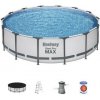 Bazén Bestway® Steel Pro MAX, 56950, kartušová filtrácia, rebrík, plachta, 427x107 cm