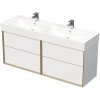 Intedoor Kúpeľňová skrinka s dvojumývadlom MULTI 150 cm OXO MULTI 150D 4Z