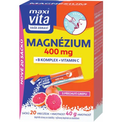 Maxi Vita Magnézium 400mg+B komplex+vit.C 20 x 2 g