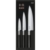 Kai Súprava 3 nožov Wasabi Black – univerzálny malý, univerzálny veľký a šéfkuchársky veľký