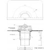Strešný vpust priamy s ohrevom TWE BIT S Typ: 125 BIT S - DN 125