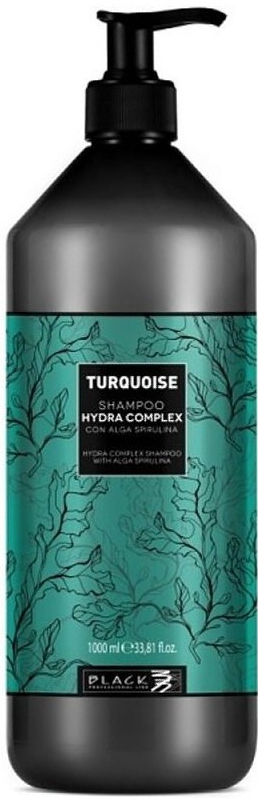 Black Turquoise Hydra Complex Shampoo Posilňujúci šampón s extraktom z morskej riasy 1000 ml