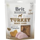 Maškrta pre psa Brit Jerky Turkey Meaty Coins 200g