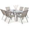 Focus Garden Focus BOLOGNA 150/6 záhradná jedálenská súprava, svetlo-béžová 007310