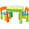 New Baby detská sada stolík a dve stoličky multi color
