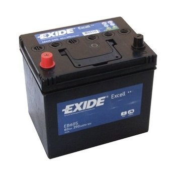 Exide Excell 12V 60Ah 390A EB605