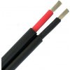MHPower PV1-F pre soláry, medený 2x 10mm2, 1kV, čierny, dvojitý, cena za 1m
