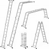 Multifunkčný hliníkový rebrík 4x4 kĺbový skladací 150 kg ModernHome