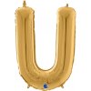 Balón písmeno U zlaté 66 cm